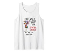 Funny Bird Quote Sarcastic I Dont Care Men Women Tank Top