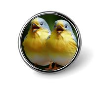 Funny Bird Round Badge for Men Women, Durable & Stylish Lapel Pins, Lightweight Metal Badges for Shirts, Jackets, Hats