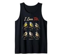 Funny Bird Watcher Gift I Love Tits Chart Tank Top