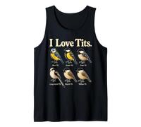 Funny Bird Watcher Gift I Love Tits Chart Tank Top
