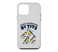 Funny Bird Watching Pun Easily Distracted By Tits Birding Case for iPhone 12 mini