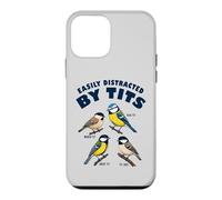 Funny Bird Watching Pun Easily Distracted By Tits Birding Case for iPhone 12 mini