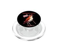 Funny Bird with Cap and Patriotic Washington DC Flag PopSockets PopGrip for MagSafe