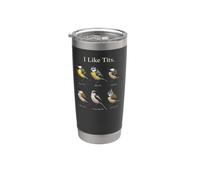 Funny Birder Gift I Like Tits Bird Chart Stainless Steel Insulated Tumbler