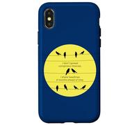 Funny Birds Chatting: I Don't Spread Conspiracy Theories Case for iPhone X/XS