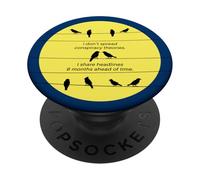 Funny Birds Chatting: I Don't Spread Conspiracy Theories PopSockets Adhesive PopGrip
