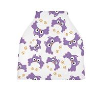 Funny Birds Owls Stretchy Baby Car Seat Cover,Canopy Nursing Covers,Soft Breathable Windproof Scarf Changepad for Winter Infant Breastfeeding Boys