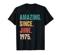 Funny Birthday 48th Decoration - Amazing Since June 1975 T-Shirt
