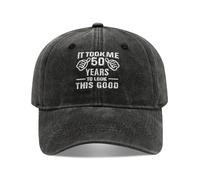 Funny Birthday Baseball Cap, 'It Took Me 50-90 Years to Look This Good', Washed Cotton, Adjustable Fit
