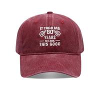Funny Birthday Baseball Cap, 'It Took Me 50-90 Years to Look This Good', Washed Cotton, Adjustable Fit