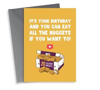 Funny Birthday Card - 20 Chicken Nuggets - McDonalds