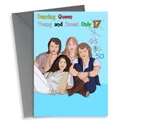 Funny Birthday Card - 50th - ABBA - Dancing Queen Young And Sweet Only 50