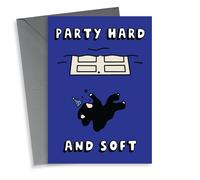 Funny Birthday Card - Billie Eilish - Party Hard & Soft