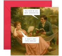 Funny Birthday Card for Anyone - 'Into Resting' Meme Joke - Deadpan Humour Gift - For Men or Women, for Bestie- Blank Inside with Envelope