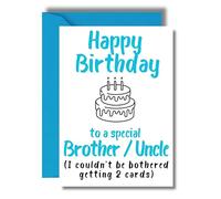 Funny Birthday Card For Brother And Uncle From Family JBS181