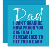 Funny Fathers Day Card for Dad - I Remembered - Rude Birthday Card for Dad Cards Gifts, 145mm Joke Humour Banter Father's Day Greeting Cards Daddy Papa Father