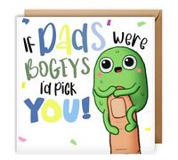 Funny Birthday Card for Dad, If Dads Were Bogeys, Cute Pun Card from Kids