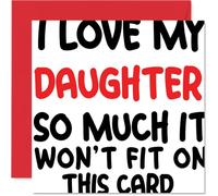 Funny Birthday Card for Daughter, Overflowing with Love