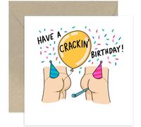 Funny Birthday Card for Dog Lovers - 'I Licked It Before You' Joke - Animal Humour Gift for Men or Women - Blank Inside with Envelope