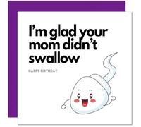 Funny Birthday Card for Friend - Rude Birthday Card For Best Friend Bestie Men