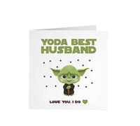 Funny Birthday Card for Him - Yoda Best Star Wars (Husband)