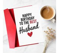 Funny Birthday Card for Husband - Perfect for Family, Friends & Anyone | Unique Gift & Cute Decor Idea | Humorous Card for Birthdays, Valentine's Day, Anniversaries & More A46