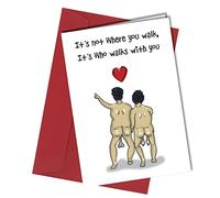 Funny Birthday Card for Husband Rude Anniversary Card for Wife Cheeky Valentine Cards For Partner Naughty Birthday Cards for Him Her #58