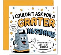 Funny Birthday Card for Husband, You're Simply the Grater One