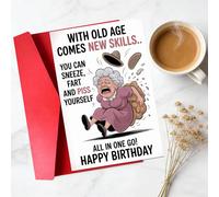 Funny Birthday Card for Men, Women - Perfect for Family, Friends & Anyone | Unique Gift & Cute Decor Idea | Humorous Card for Birthdays, Valentine's Day, Anniversaries & More A14
