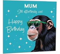 Funny Birthday Card for Mum Another Year Older Funny Cool Monkey Hilarious Birthday Greeting Card from Son Daughter