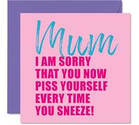 Funny Mothers Day Card for Mum - I Am Sorry - Rude Mothers Day Card for Mum Birthday Cards Gifts, 145mm Joke Humour Mother's Day Greeting Cards Mama Mam Mom Mummy Mammy Mommy