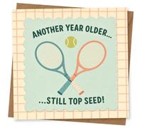 Funny Birthday Card for Tennis Lover, Another Year Older... Still Top Seed! Sports-Themed Birthday Greeting