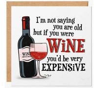 Funny Birthday Card for Women - Wine Greeting Cards for Best Friend, Mum, Her or Sister Birthday - 30th 40th 50th 60th 70th Grandma Bday