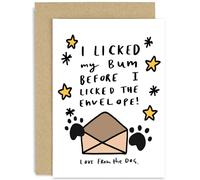Funny Birthday Card From The Dog - Hilarious Birthday Card For Dog Owner - “Fur Baby Gift For Dog Mum, Dad, Wife, Husband, Girlfriend, Boyfriend - Joke Card For Dog Parents, with Envelope