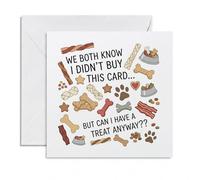 Funny Birthday Card From The Dog - Hilarious Can I Have A Treat? Birthday Card for Dog Owners - Cheeky Fur Baby Gift for Dog Mum, Dad, Husband, Wife - Humorous 350gsm Card for Pet Parent