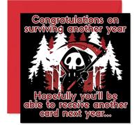 Funny Birthday Card, Grim Reaper Birthday Banter