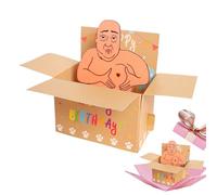 Funny Birthday Card - Hilarious Pop-Up Gag Gift with Shirtless Man Surprisee | 3D Prank Box Greeting for Men, Women, Friends or Coworkers at Birthday Parties, Celebrations or Adult Gatherings