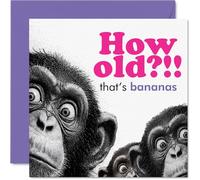 Funny Birthday Card, How Old That's Bananas