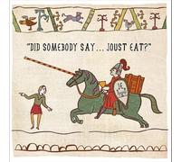 Funny Birthday Card Hysterical Heritage Joust Eat - Humorous Greeting Card