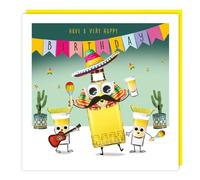 Funny Birthday Card - Male/Female Card for Him/Her - Tequila Party - Embellished Googly Eye Design - Made in the UK - Eco-Friendly