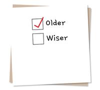 Funny Birthday Card - Older But Not Wiser - Made in UK