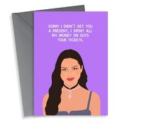 Funny Birthday Card - Olivia Rodrigo - Guts Tickets