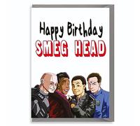Funny Birthday Card Retro TV Show Dwarf Lister Smeg Head Dad Brother - IN06