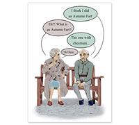 Funny Birthday Card Rude Adult Humour for Men Women Male Female an Autumn Fart