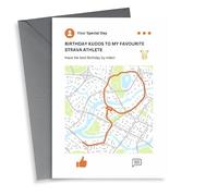 Funny Birthday Card - Strava Running - Favourite Athlete