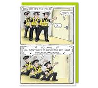 Funny Birthday Card The Police Roxanne Rock Star Sting - Humorous Greeting Card