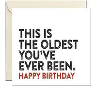 Funny Birthday Card - This is the Oldest You've Ever Been 145 x 145mm