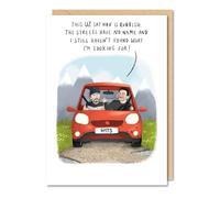 Funny Birthday Card U2 Sat Nav Car Streets No Name - Humorous Greeting Card