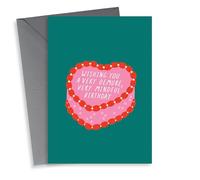 Funny Birthday Card - Very Demure, Very Mindful - Cake - Tiktok
