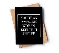 Funny Birthday Card Woman - Birthday Card for Her - Retirement Card for Women - Mother’s Day Card for Mum - Happy Birthday Card for Her - Best Friend Bday Card - Graduation Card for Daughter